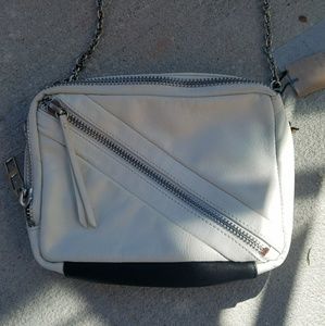 Kelsi Dagger Leather Cross Body Bag W Chain